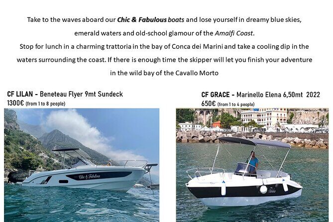 Amalfi Coast Boat Rental - Key highlights worth planning for