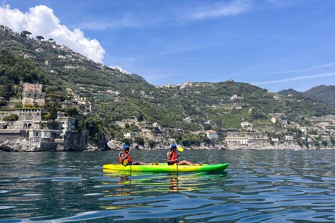 Amalfi Coast : Kayak-Snorkeling tour Pandora Cave & Hidden beach - The return paddle to Maiori: expect a workout, but keep it fun