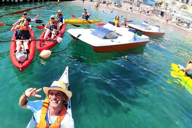 Amalfi Coast Kayak & Snorkeling Tour to the Pandora's Cave - Maiori’s Norman Tower pass and the Acquachiara sulfur cave