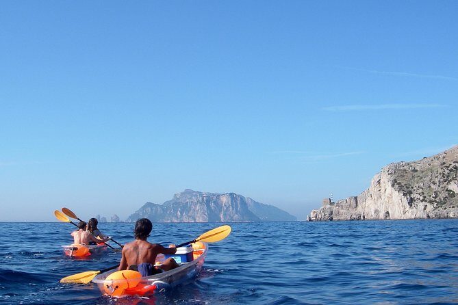 Amalfi Coast Kayak Tours from Marina del Cantone - Baia di Ieranto (Jeranto): caves, sea color, and a real swim stop