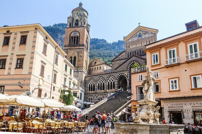Amalfi Coast & Positano Day Trip from Rome with Coastal Cruise - Amalfi Stop: Cathedral Views, Beach Time, and Lemon Culture