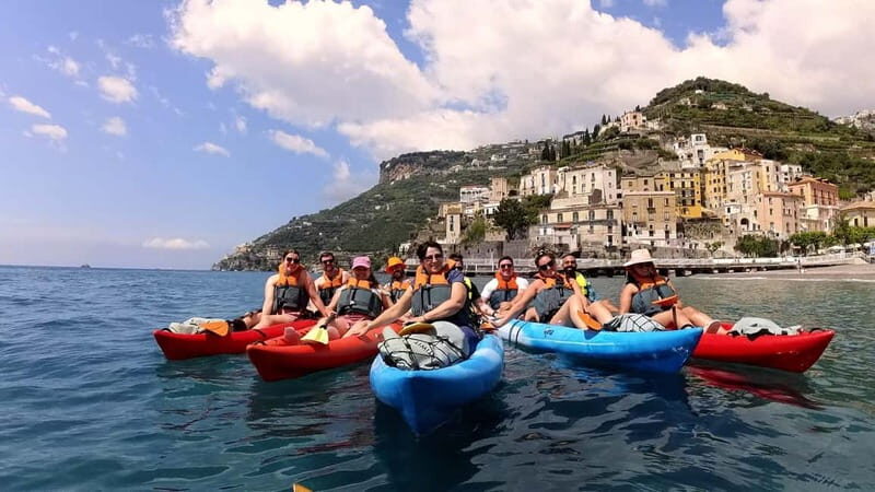 Amalfi: Kayak/Snorkel Tour to Pandora Cave with Lemon Spritz - Paddling Past Maiori’s Norman Tower and the Sulfur Cave