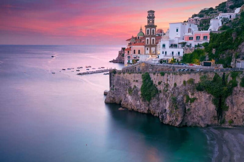 Amalfi: Sunset Boat Tour with Fruit and Drinks - Praiano’s swim break and the timing of sunset