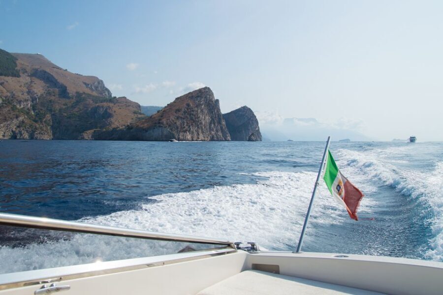 From Amalfi: Day Trip to Capri Private Boat Tour with Drinks - Nerano from the sea: Blue Flag beach views and a real lunch