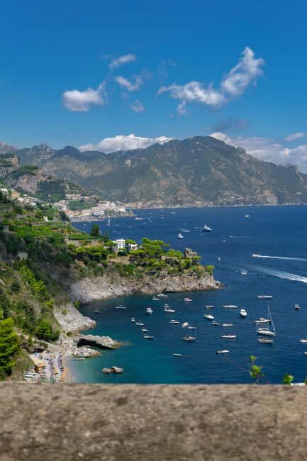 From Naples/Salerno: Group Tour to Positano, Amalfi, Ravello - Ravello’s 1.5 Hours: Gardens, Terraces, and Quiet Views
