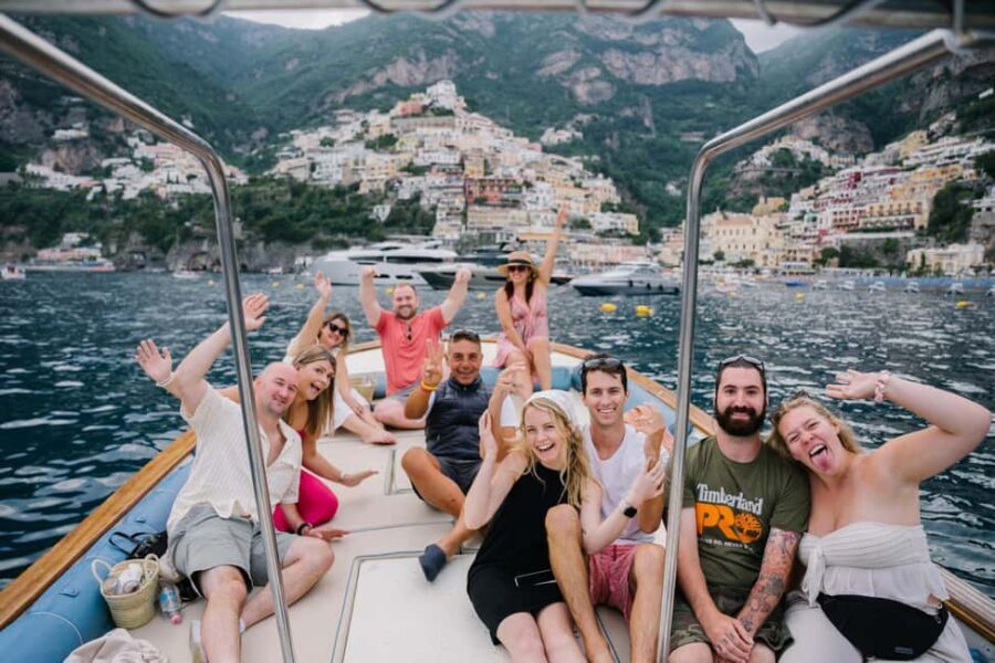 From Positano: Amalfi Coast Sunset Cruise - Group Tour - Fiordo di Furore: the aperitif moment inside a cliff-carved setting