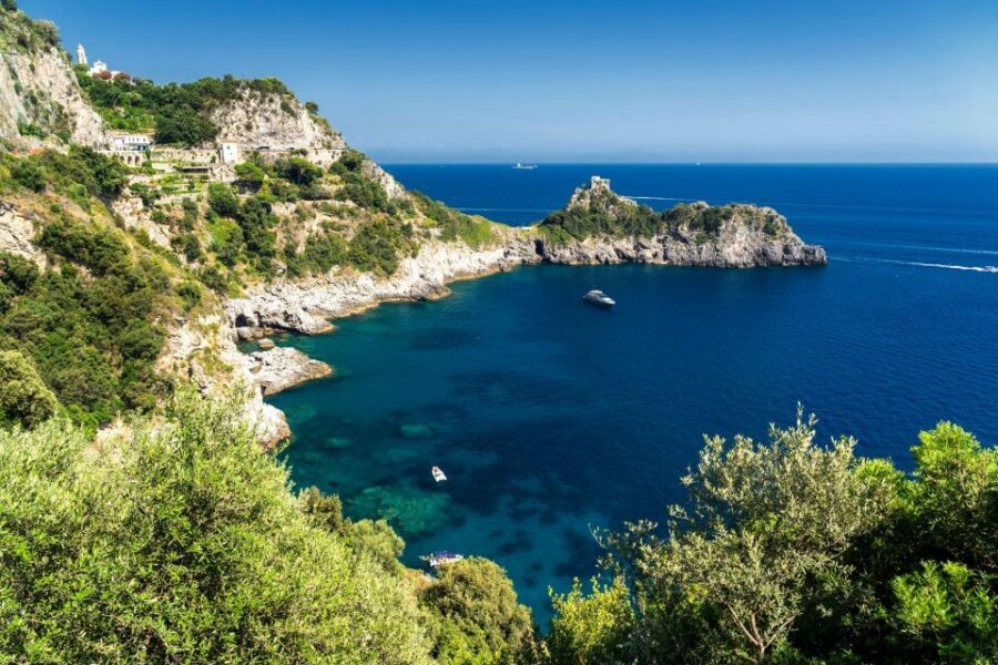 From Positano/Praiano: Amalfi Coast Speedboat Tour - Conca dei Marini: Capo di Conca viewed from the water