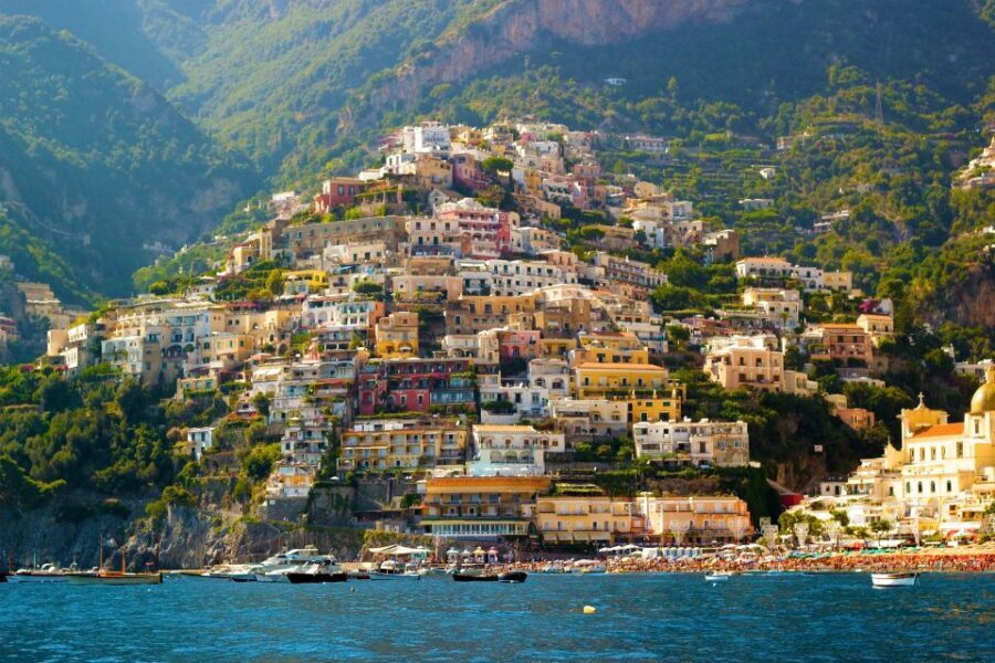 Sorrento and Amalfi Coast Small Group Tour by Boat - Sailing out past Marina Grande: the first real “wow”